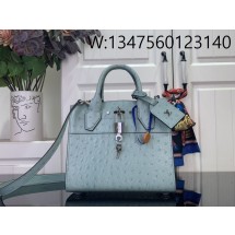 [88factory] 루이비통 LV 시티 스티머 미니백 M85454 21*20*11cm 스카이 블루 타조무늬