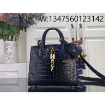 [88factory] 루이비통 LV 시티 스티머 미니백 M95846 21*20*11cm 블랙 악어무늬