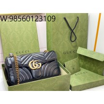 [JHL] 구찌 GG 마몽 마틀라세 숄더백 443497 26*15*7cm 블랙