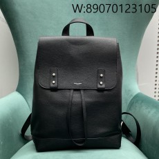 Pomegrante 생로랑 삭 드 주르 백팩 그레인 레더 블랙 480585 29*14*37.5cm