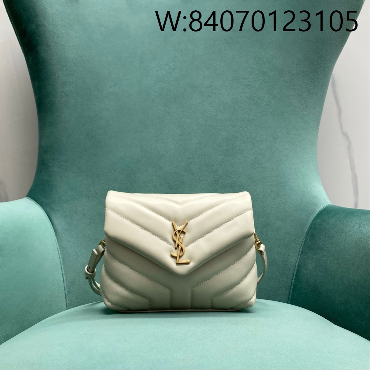 Pomegrante 생로랑 루루 미니 숄더백 467072 20*6*15cm 화이트 금장