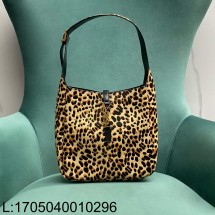 Pomegrante 생로랑 르 5 A 7 서플 스몰 포니 헤어 레더 베이지 블랙 713938 22*9.5*21.5cm