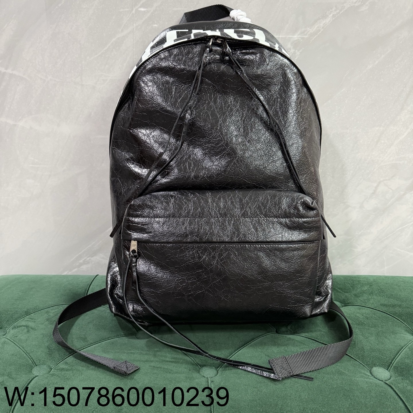 [dxg] 발렌시아가 에디터 백팩 블랙 화이트 35*45*15cm