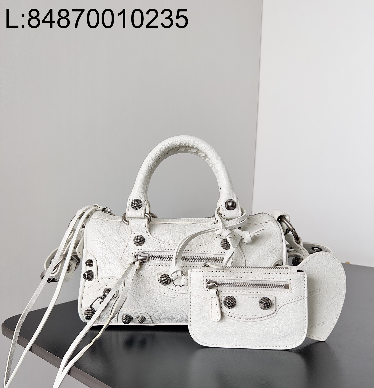 [dxg] 발렌시아가 르 카골 스몰 더플백 옵틱 화이트 20*14*12cm