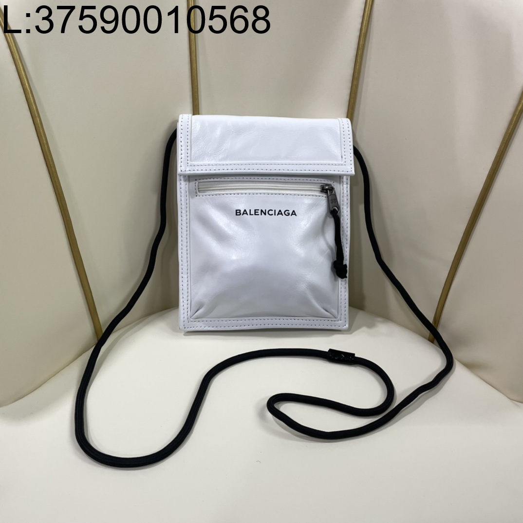 [dxg]발렌시아가 모노그램 핸드폰 백 크로스백 회백색