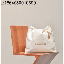 [CD] 샤넬 금장 22백 39*42cm 화이트 이디엄