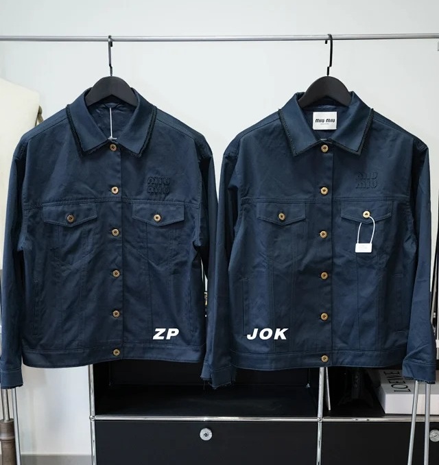 [조커셀러] 미우미우 카고 단추 자켓 네이비 웨이디안 주소 