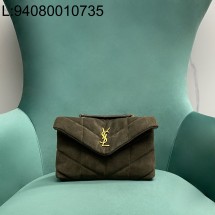 Pomegrante 생로랑 토이 퍼퍼 스웨이드 라이트 머스크 759337 23*8.5*15.5cm 스몰