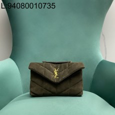 Pomegrante 생로랑 토이 퍼퍼 스웨이드 라이트 머스크 759337 23*8.5*15.5cm 스몰