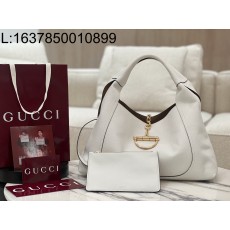 [JHL] 구구찌 소프트빗 맥시 숄더 백 화이트 837466 46*26*16cm