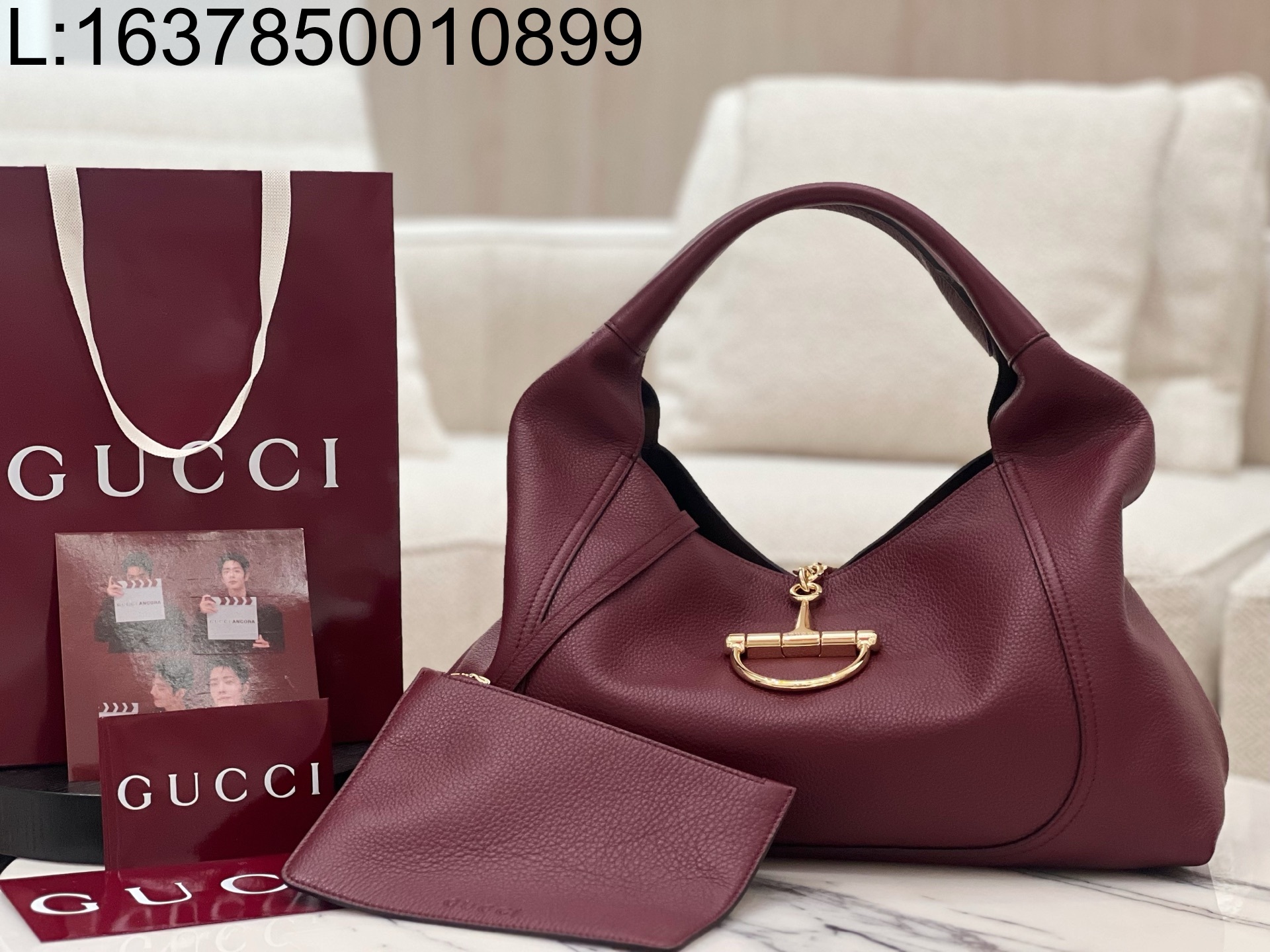 [JHL] 구구찌 소프트빗 맥시 숄더 백 와인 837466 46*26*16cm