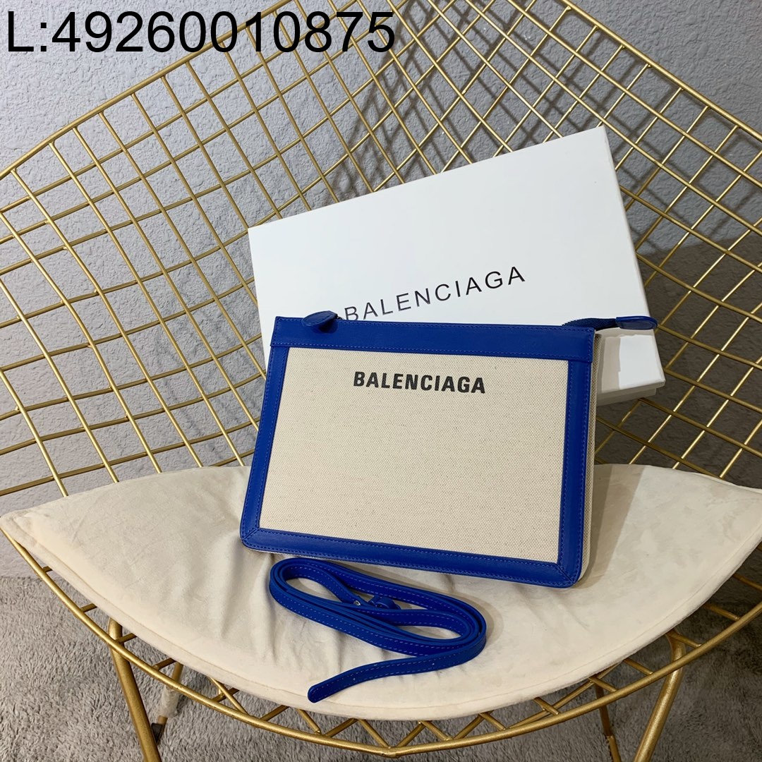 [dxg] 발렌시아가 캔버스 포쉐트 크로스백 26*19*5cm 블루