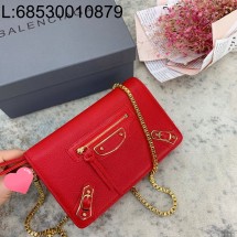 [dxg] 발렌시아가 르 시티 골드 체인 백 레드