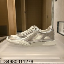 [QR5009] 디올 테크 스니커즈 라미네이티드 그레인드 카프스킨 앤 트랜스패런트 메쉬 실버