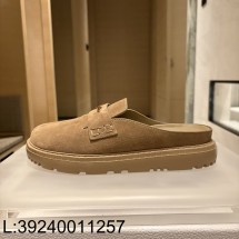 [QR5009]디올 보이 뮬 스웨이드 카프스킨 베이지 반 슬리퍼