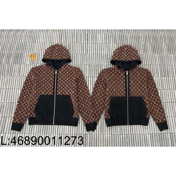 [ZZB] 루이비통 모노그램 양면 후드집업 블랙 브라운