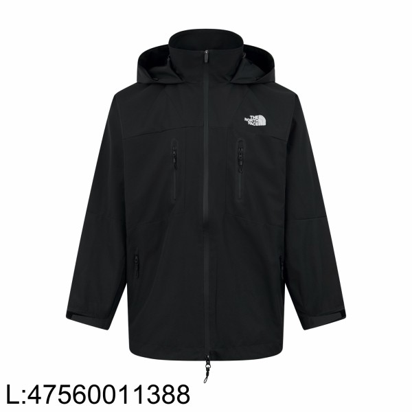 [잔디집2] 노스페이스 흰색 로고 자수 자켓 블랙