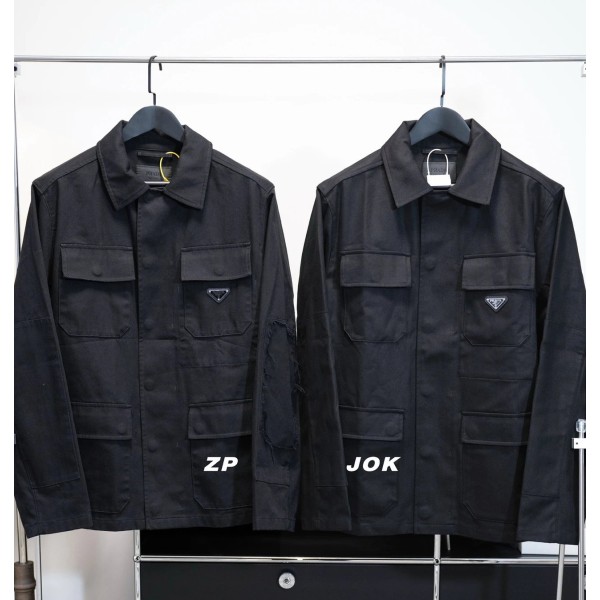 [조커셀러] 프라다 25SS 멀티 포켓 카고 자켓 블랙 웨이디안 주소