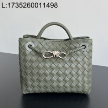 징 팩토리 보테가베네타 스몰 안디아모 743568 25*22*10.5cm 은장 회녹색