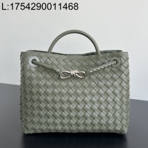 징 팩토리 보테가베네타 미디움 안디아모 743572 32.5*24*12cm 은장 회녹색