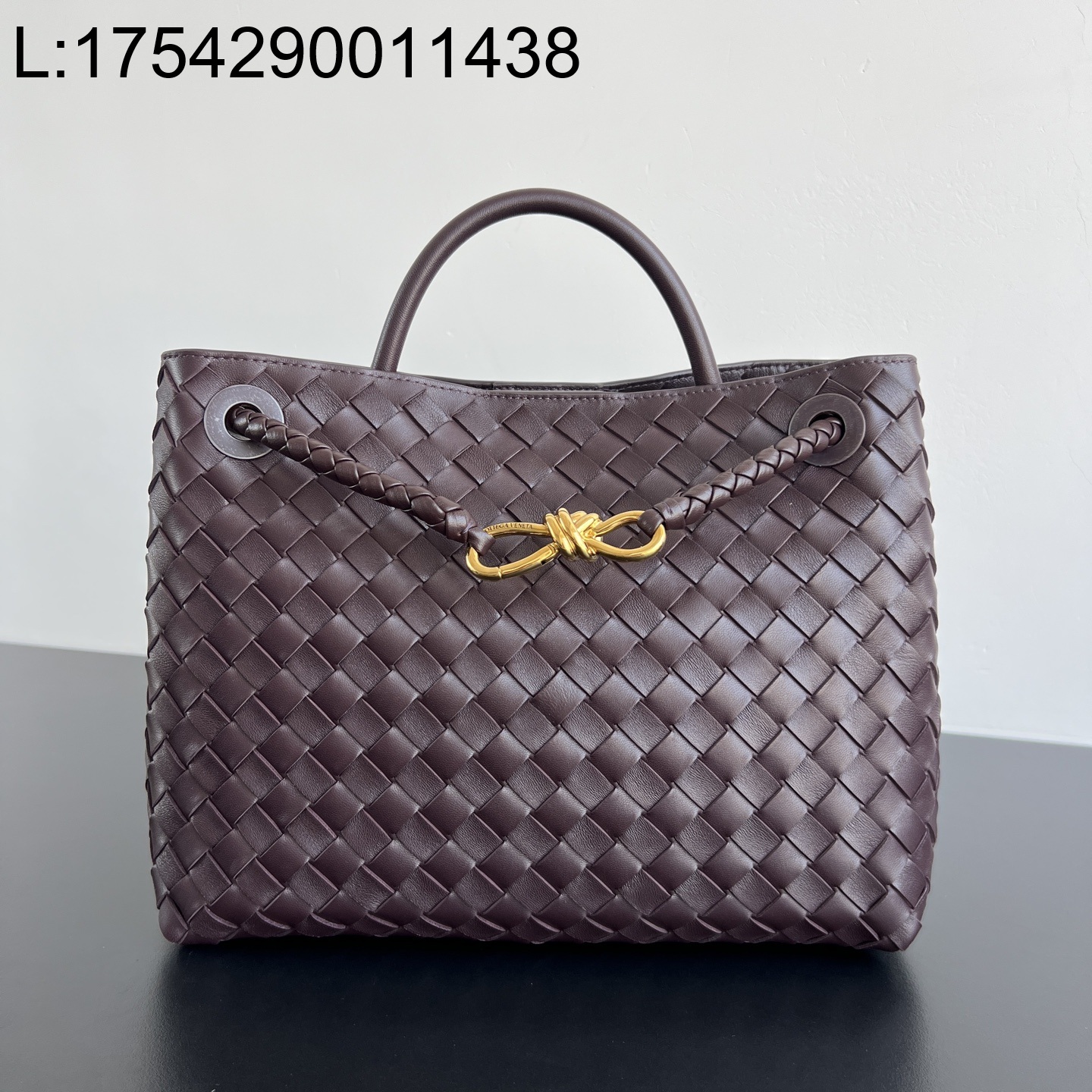 징 팩토리 보테가베네타 미디움 안디아모 743572 32.5*24*12cm 다크 바롤로