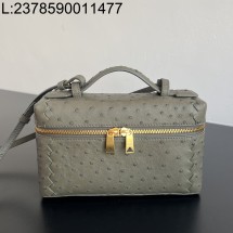 징 팩토리 보테가베네타 뱅뱅 베니티 케이스 817785 22*12.5*5cm 사이프러스 타조가죽