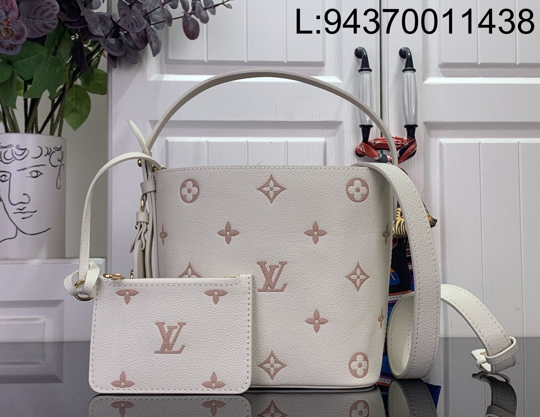 [88factory] 루이비통 올 인 BB M27570 16*18*12cm 아이보리 다크 핑크