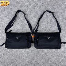[윌리엄셀러] 프라다 25SS 나일론 라지 메신저 백 블랙 웨이디안 주소 