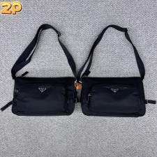 [윌리엄셀러] 프라다 25SS 나일론 라지 메신저 백 블랙 웨이디안 주소 