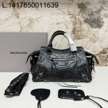 [dxg] 발렌시아가 르 카골 시티 핸드백 33*21*13.5cm 빈티지 실버 장식