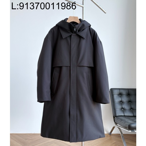 [GJ] 보테가베네타 페이크 레이어링 롱 패딩 블랙