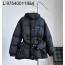 [GJ] 프라다 리나일론 벨티드 다운 자켓 백 롱 패딩 블랙
