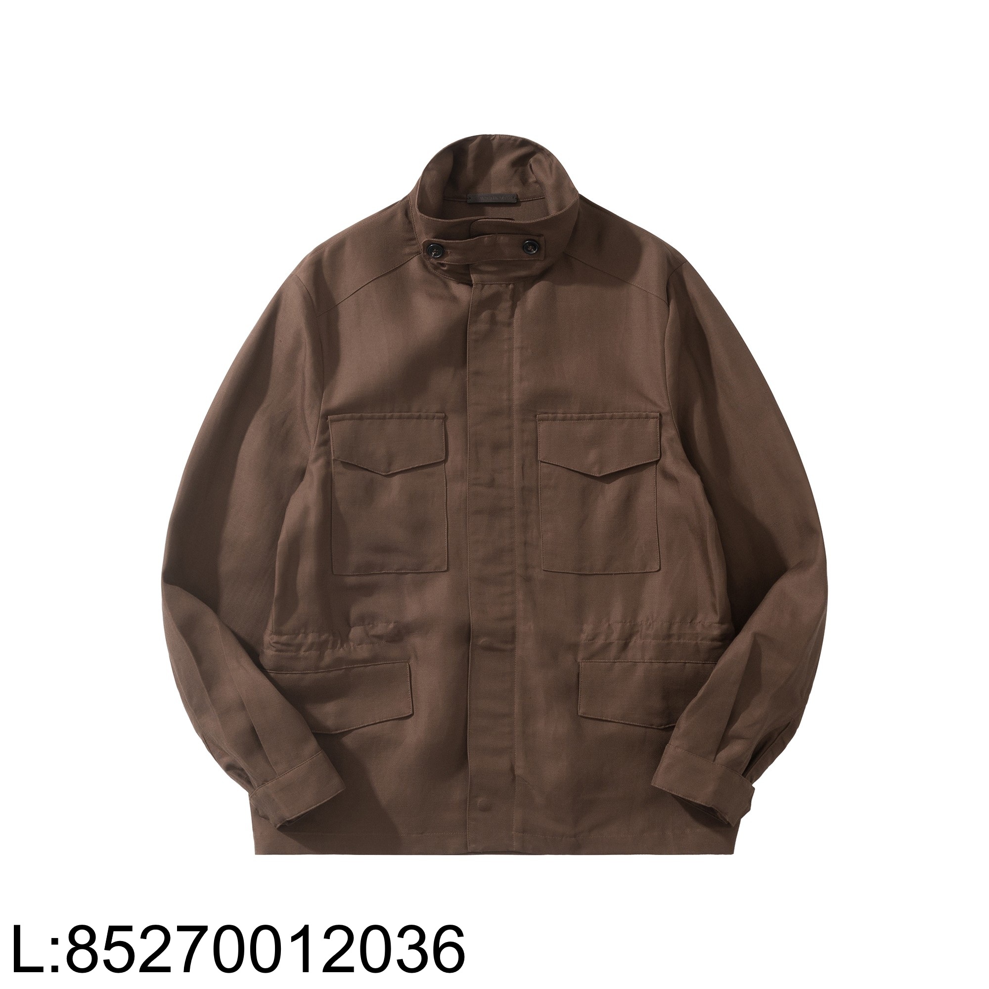 [흰] 로로피아나 clem 카고 자켓 다크 브라운