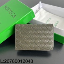 징 팩토리 보테가베네타 인트레치아토 피콜로 명함지갑 805825 11*7.5*2.5cm 카키 그린