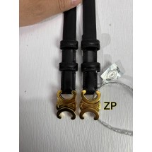 [사슬공장2] 셀린느 트리옹프 벨트 레더 블랙 1.8cm