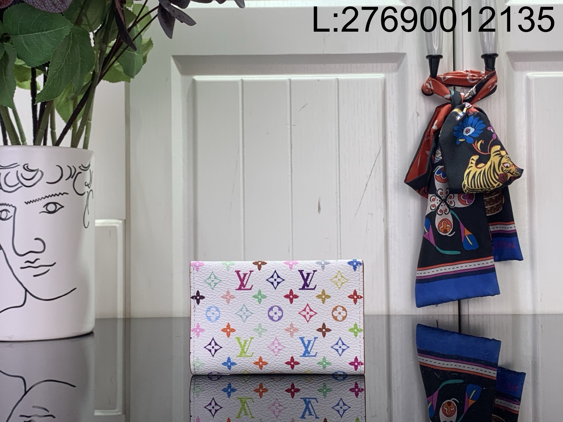 [88factory] 루이비통LV x TM 슬림 카드 홀더 화이트 M27495 10.6*7.3*1cm