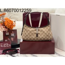 [JHL] 구찌 재키 슬림 스몰 숄더백 샌드 브라운 863137 27*13*3.5cm