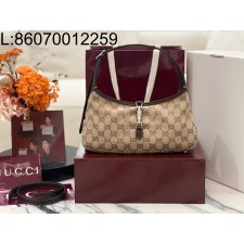 [JHL] 구찌 재키 슬림 스몰 숄더백 샌드 브라운 863137 27*13*3.5cm