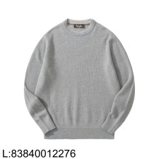 [흰] 로로피아나 시티 풀 순색 캐시미어 니트 그레이