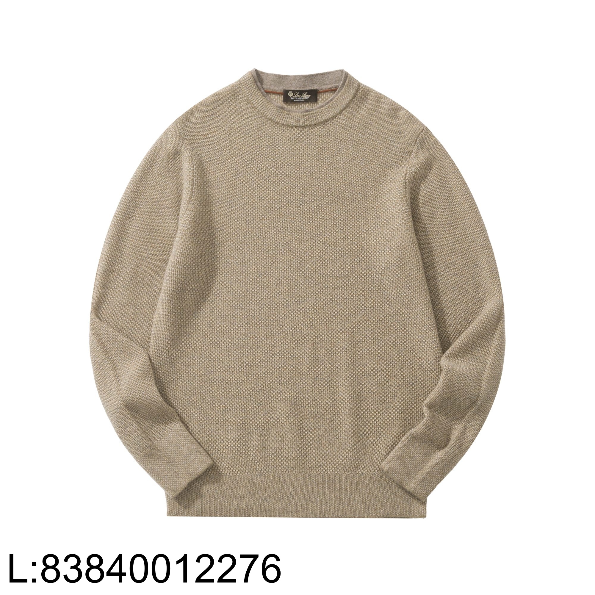 [흰] 로로피아나 시티 풀 순색 캐시미어 니트 카키