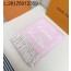 AGG 루이비통 모노그램 양색 스카프 핑크 화이트 25*200cm 면양털 58% 42%알파카