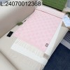 AGG 구찌 GG로고 양색 스카프 핑크 화이트 47*200cm 캐시미어 100%