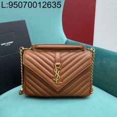 Pomegrante 생로랑 컬리지 사첼백 487213 24*6.5*17cm 적갈색