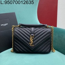 Pomegrante 생로랑 컬리지 사첼백 487213 24*6.5*17cm 블랙 금장