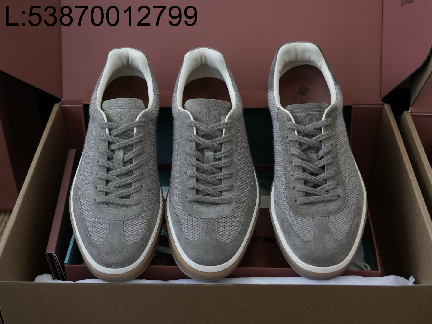 [LP공장] 로로피아나 테니스 위크 스니커즈 그레이