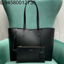 Pomegrante 생로랑 가죽 쇼핑백 블랙 600281 35*13*28cm