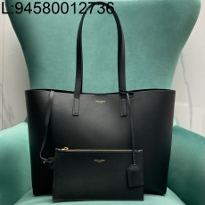 Pomegrante 생로랑 가죽 쇼핑백 블랙 600281 35*13*28cm