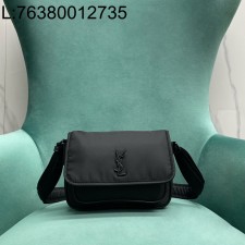 Pomegrante 생로랑 나일론 소재의 NIKI 스몰 메신저 백 블랙 776611 21*6*15cm