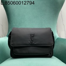 Pomegrante 생로랑 에코닐 소재의 NIKI 메신저 백 블랙 757146 32*10*23cm