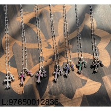 [auk셀러] 크롬하츠 Tinye 더블 십자가 목걸이